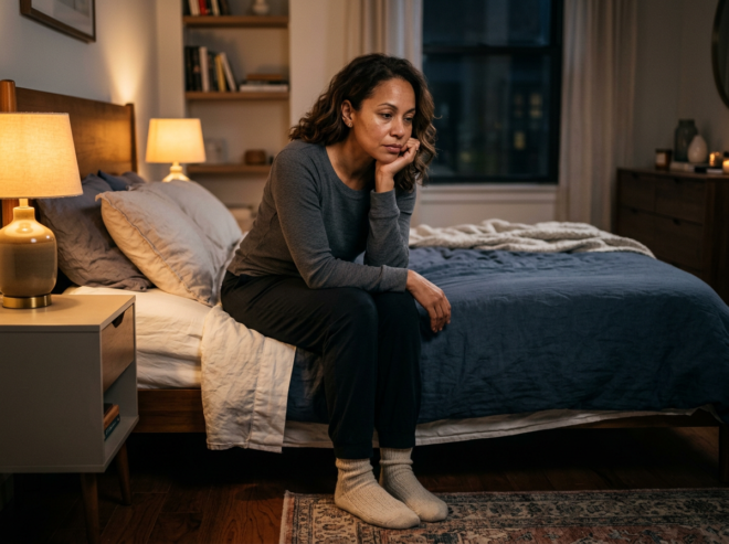 Wechseljahre Schlafprobleme Frau 40